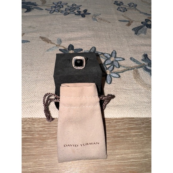 David Yurman ‎Albion Ring
Sterling Silver Black Onyx Diamonds, SZ 6 - Picture 4 of 13